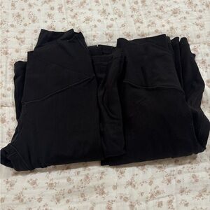 Aerie Black cross over Leggings